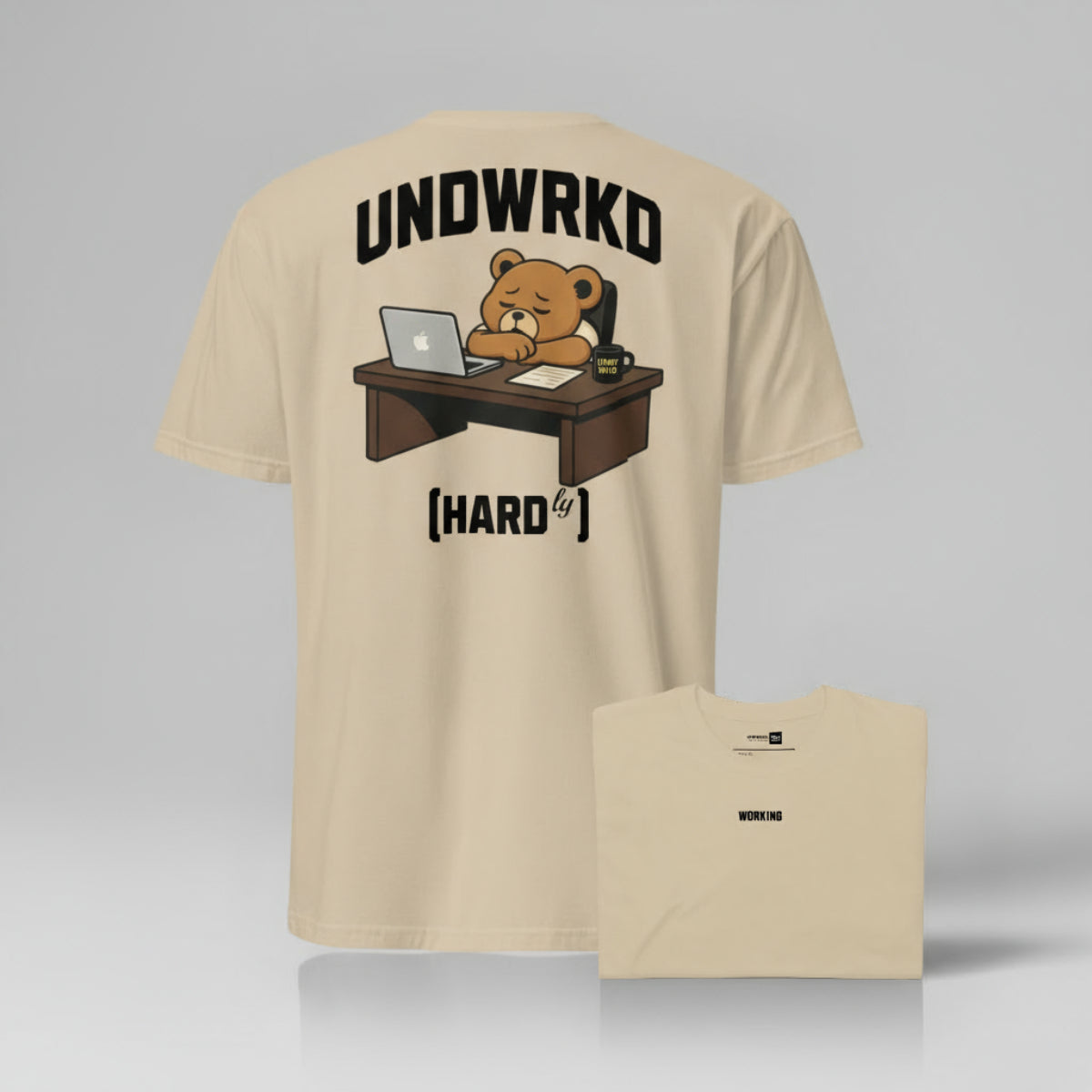 Bearly Working Dept. • Overworked (Hardly) Tee