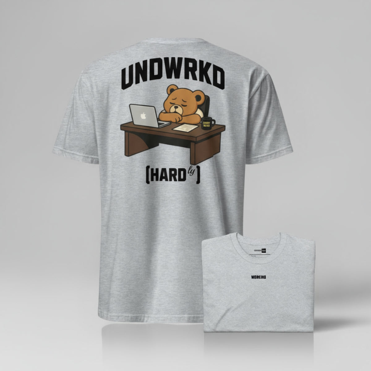 Bearly Working Dept. • Overworked (Hardly) Tee