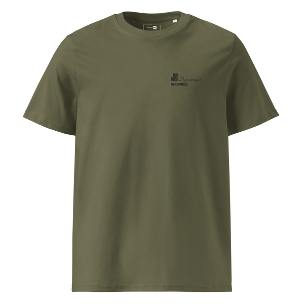 unisex-organic-ribbed-neck-t-shirt-khaki-front-692b27ac649af - UNDWRKD